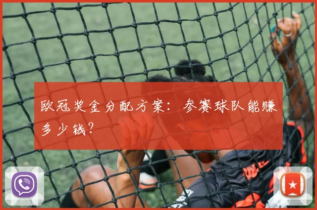欧冠奖金分配方案：参赛球队能赚多少钱？